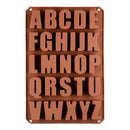 26-Cavity 26 Alphabet Biscuit Chocolate Mould Mousse Cake Dessert Baking Tool