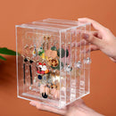 Clear Acrylic Earring Display Stand Jewelry Organised Storage Rack Durable New