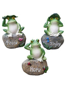 3* Garden Decor Statue Frogs  Outdoor Patio Ornaments Yard Decorations Hot