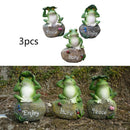 3* Garden Decor Statue Frogs  Outdoor Patio Ornaments Yard Decorations Hot