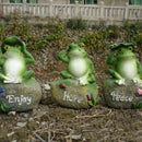 3* Garden Decor Statue Frogs  Outdoor Patio Ornaments Yard Decorations Hot