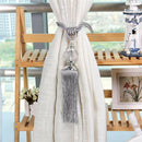 2* Window Curtain Tassel Tiebacks Drapery Tie Backs Beads Ball Rope New Hot