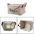 1Pc Storage Box Container Organizer Cotton And Linen Basket Home Desktop Decor