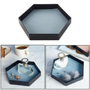1pc Polygon Jewelry Display Plate Desktop Storage Tray Nordic Geometric