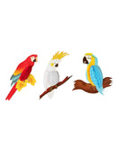 3 x Hanging Honeycomb Parrots Decor Hawaiian Beach Summer Tropical Party New