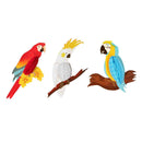 3 x Hanging Honeycomb Parrots Decor Hawaiian Beach Summer Tropical Party New