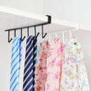 2x Mug Cup Under Shelf Metal Hanger Storage Rack Kitchen Cupboard Holder 6Hooks