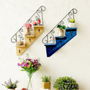 Iron Hanging Basket Wall Mounted Decoration Innovative Flower Pots Shelf  ortw