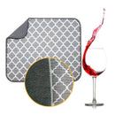 1 * Household Microfiber Dish Dry Mat Kitchen Sink Drainer Tea Towel Fashion