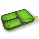 Compartment Microwave Oven Fresh Silicone Lunch Box Portable Food Storage Box
