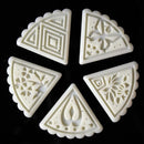 5 Flower Stamps 50g Moon Cake Mould Square DIY Mooncake Mold Baking Decor New 1