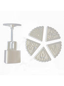 5 Flower Stamps 50g Moon Cake Mould Square DIY Mooncake Mold Baking Decor Tool