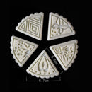 5 Flower Stamps 50g Moon Cake Mould Square DIY Mooncake Mold Baking Decor New 1