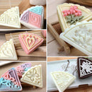 5 Flower Stamps 50g Moon Cake Mould Square DIY Mooncake Mold Baking Decor Tool