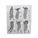 Dog Silicone Fondant Mould Cake Decorating Chocolate Sugarcraft Baking Mold