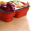 Lunch Box Carrying Microwave Safe Portable Folding Picnic Food-grade Silicone