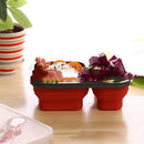 Lunch Box Carrying Microwave Safe Portable Folding Picnic Food-grade Silicone
