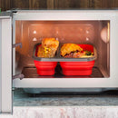 Lunch Box Carrying Microwave Safe Portable Folding Picnic Food-grade Silicone