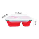 Lunch Box Carrying Microwave Safe Portable Folding Picnic Food-grade Silicone
