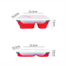 Lunch Box Carrying Microwave Safe Portable Folding Picnic Food-grade Silicone