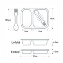 Lunch Box Carrying Microwave Safe Portable Folding Picnic Food-grade Silicone