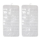 2pcs 72 Unit Pocket Double Sided Hanging Organizer Storage Bag Case