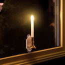 2pcs Candle Shape Solar LED Light Waterproof Outdoor Home Hang Decor Lamp