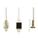 2pcs Candle Shape Solar LED Light Waterproof Outdoor Home Hang Decor Lamp