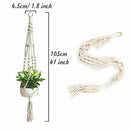 2pc Garden Plant Hanger Macrame Hanging Planter Basket Rope Flower New