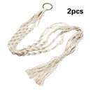 2pc Garden Plant Hanger Macrame Hanging Planter Basket Rope Flower New