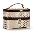 1x Big Polka Dots Makeup Bag Organizer Travel Cosmetic Box Toiletry Bag Case Hot
