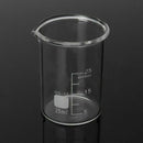 Low Form Beaker 5 10 25 50 100ml Borosilicate Measuring Lab Glassware New Hot
