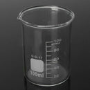5pcs/set Low Form Glass Beaker 5-100ml Borosilicate Measuring Lab Glassware z x