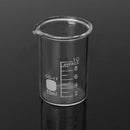 5pcs/set Low Form Glass Beaker 5-100ml Borosilicate Measuring Lab Glassware z x
