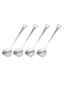 Kitchen Gadget Teaspoon Dinnerware Heart-Shaped Stainless-Steel Fashion 4pcs/Set
