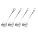 Kitchen Gadget Teaspoon Dinnerware Heart-Shaped Stainless-Steel Fashion 4pcs/Set