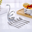 Tableware Swan-Holder Cutlery-Decor Forks Gift Western Coffee Fruit Cygnus