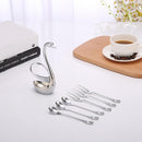 Tableware Swan-Holder Cutlery-Decor Forks Gift Western Coffee Fruit Cygnus