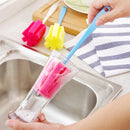 6pcs Bottle Brush Cup Scrubbing Kitchen Cleaner For Washing Cleaning New Hot