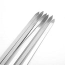 10Pcs Long Stainless Steel Metal Shish Kabob Grilling Barbeque BBQ Skewers