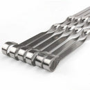 10PCS Stainless Steel Barbecue Skewers BBQ Food Needle Grill Kebab Stick 37CM