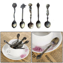 5pcs/set spoon solid color creative coffee spoon stainless steel soup rice spoon