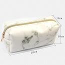 Large Cute Zipper Pencil Case Pen Box Bags Marble Makeup Storage Supplies Gift