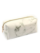 Large Cute Zipper Pencil Case Pen Box Bags Marble Makeup Storage Supplies Gift