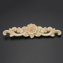 1 x Carving Natural Wood Appliques For Furniture Cabinet Unpainted Wooden  Best