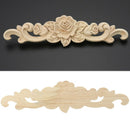 1 x Carving Natural Wood Appliques For Furniture Cabinet Unpainted Wooden  Best