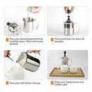 Manual Milk Frother Pump Milk Foamer Handheld Milk Frothing Pitchers Foam Maker