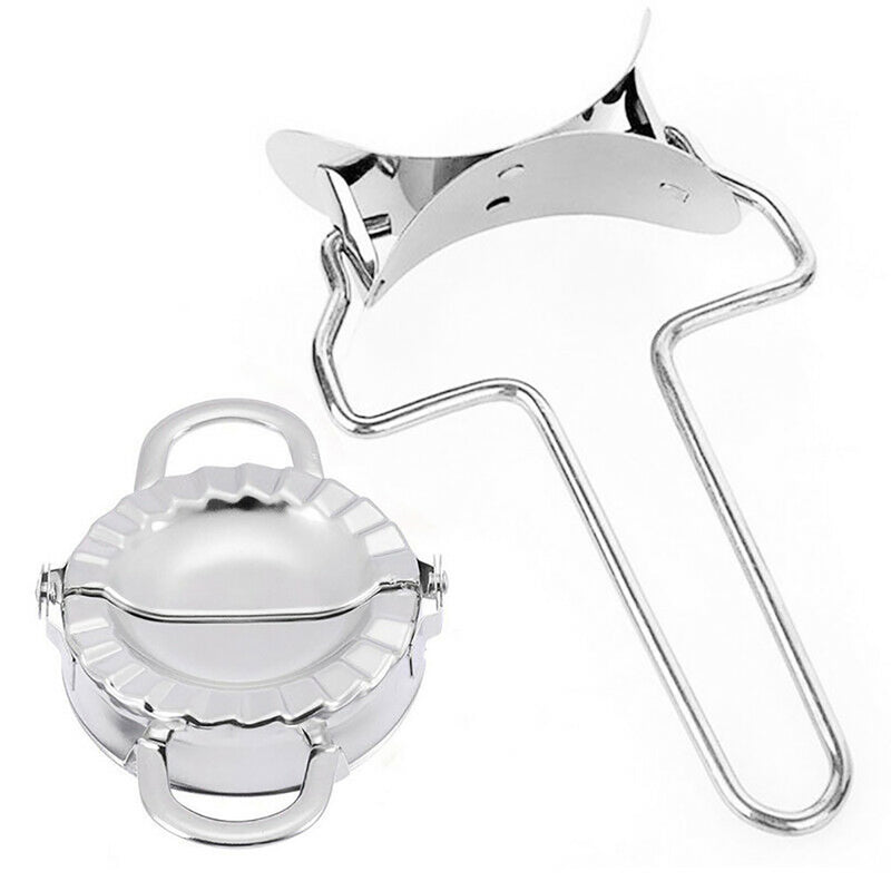 1 Set Kitchen Dumpling DIY Maker Mold Press Ravioli Making Stainless Steel