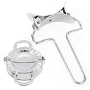 Stainless Steel Dumpling Maker Mould Kitchen Pastry Tool with Flour Ring Cutter