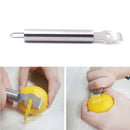 2X Orange Lemon Zester Citrus Grater Stainless Steel Grip Lime Zest Peeling Tool